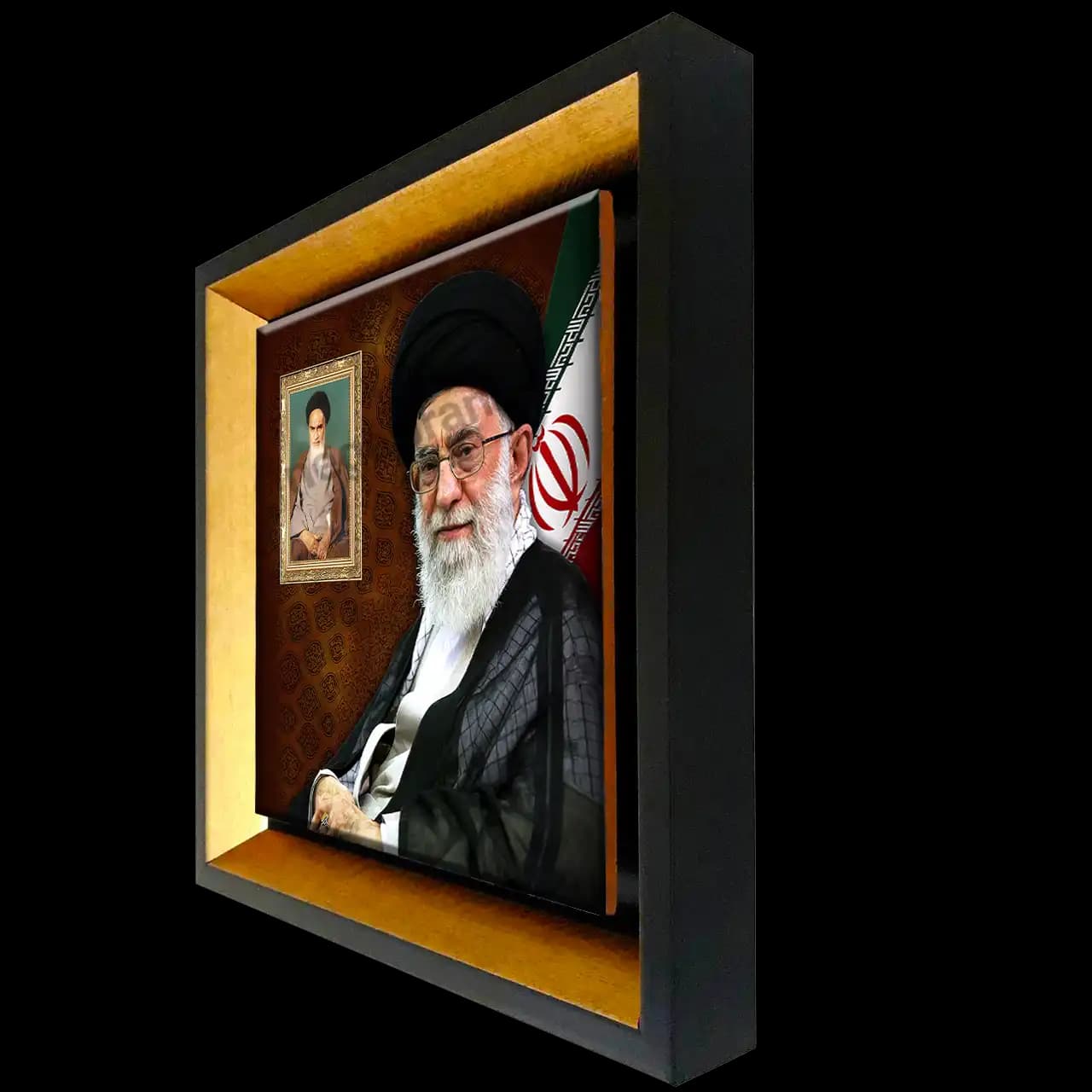 تابلو کاشی رهبر و قاب عکس امام خمینی مدل 2Y 5 — تصویر ۲