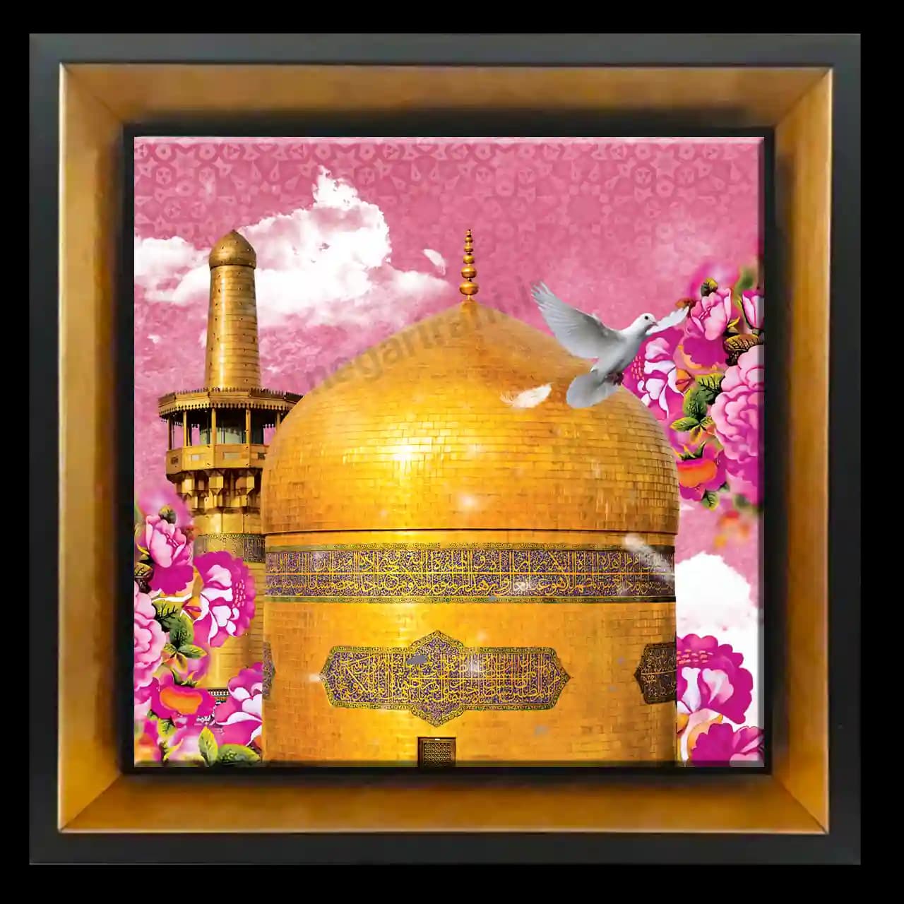 تابلو کاشی گنبد امام رضا (ع) مدل 2K 15