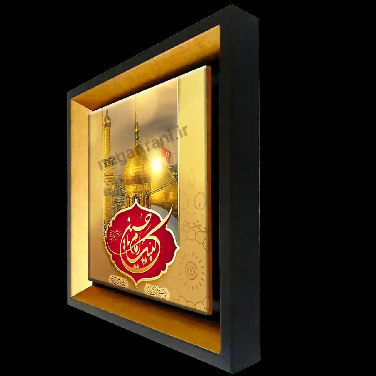 تابلو کاشی لبیک یا حسین مدل 2F 18 — تصویر ۲
