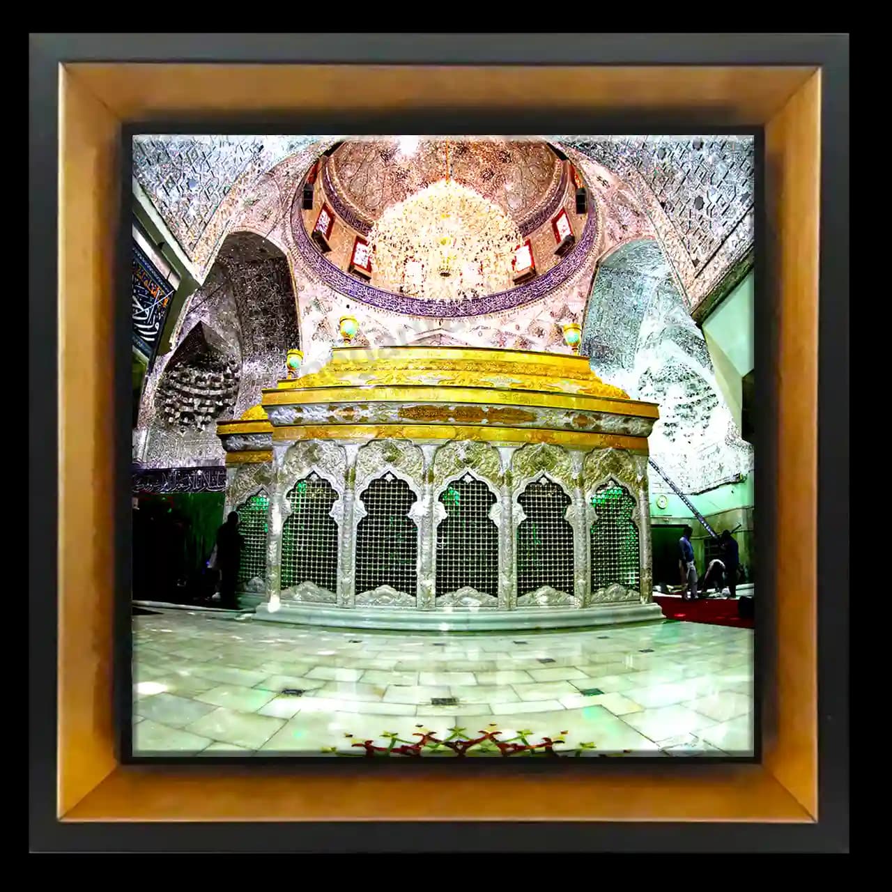 تابلو کاشی ضریح امام حسین (ع) مدل 2F 15
