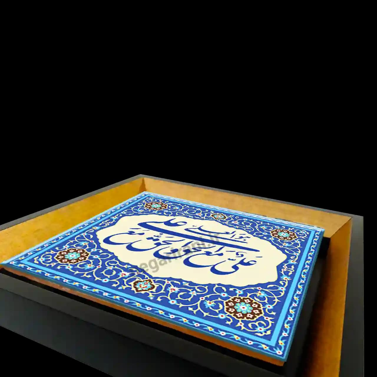 تابلو کاشی علی مع الحق و الحق مع علی 2D 172 — تصویر ۳