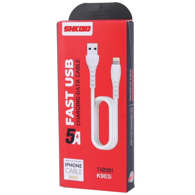 کابل لایتنینگ فست شارژ شکاکو مدل K903i — تصویر ۲