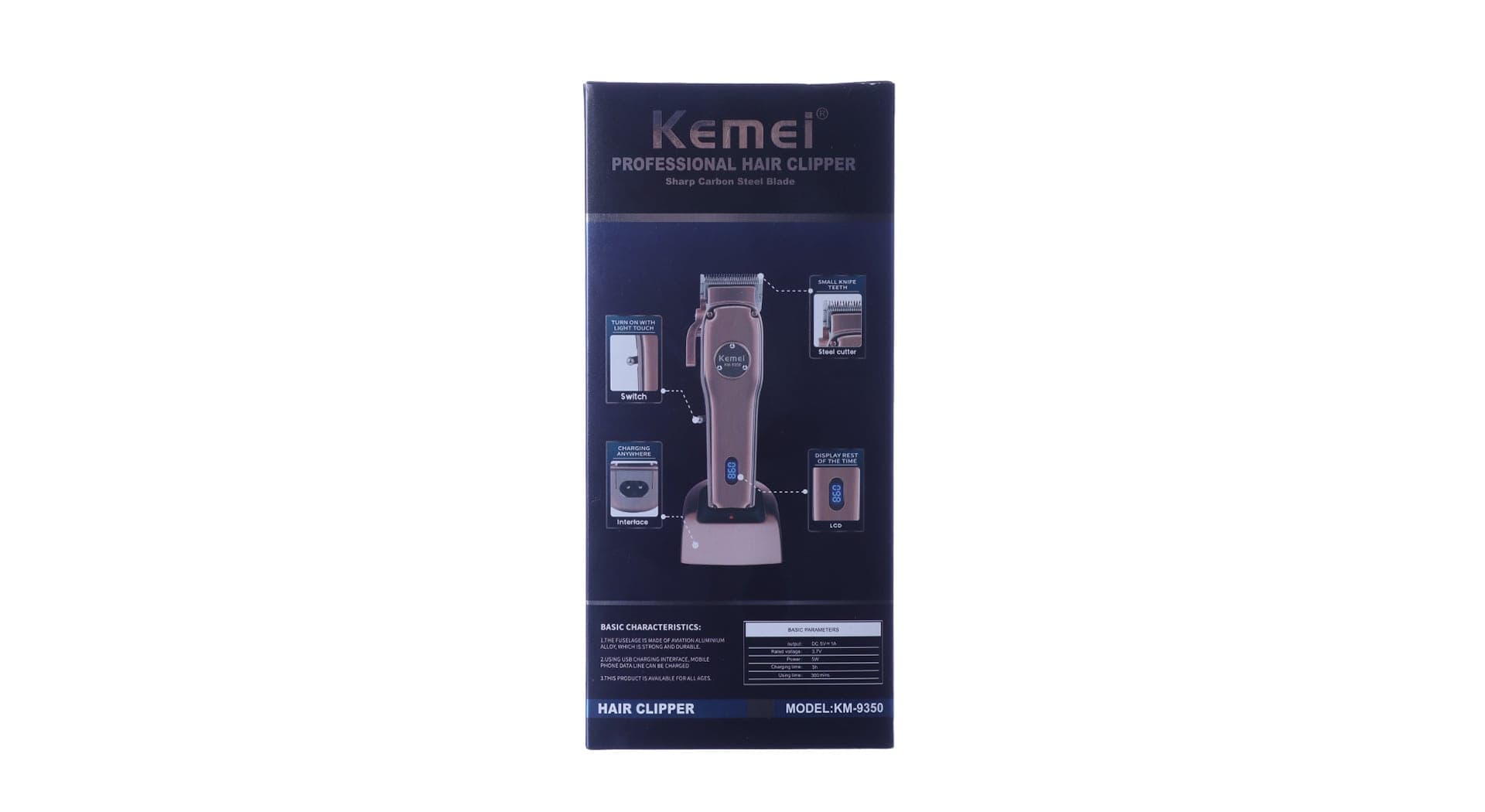 ماشین اصلاح سر و صورت کیمی KEMEI KM-9350 — تصویر ۸