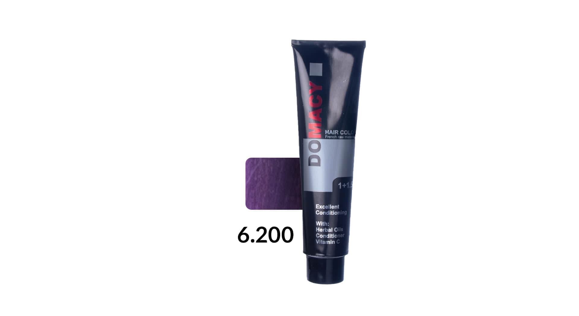 رنگ مو دوماسی سری رنگ های ترکیبی شماره 6.200 حجم 120 میلی لیتر رنگ ارکیده بنفش