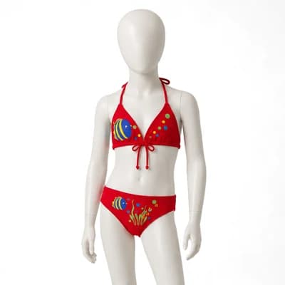 مایو شنا بچه گانه دخترانه دو تیکه lycra