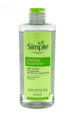 تونر سیمپل Simple مدل KIND TO SKIN حجم 200 میل — تصویر ۳