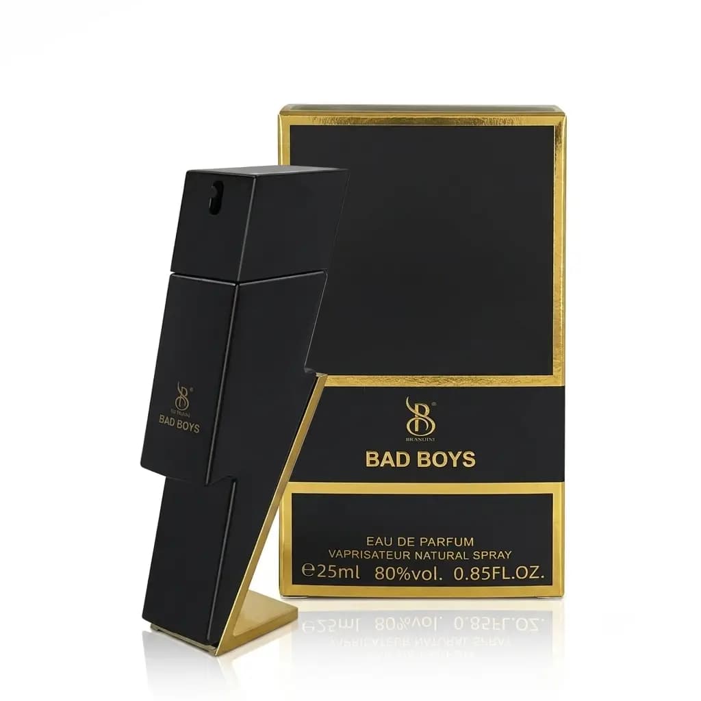 عطر (ادوپرفیوم) bad boy برند لزلی حجم 25 میلی لیتر — تصویر ۳