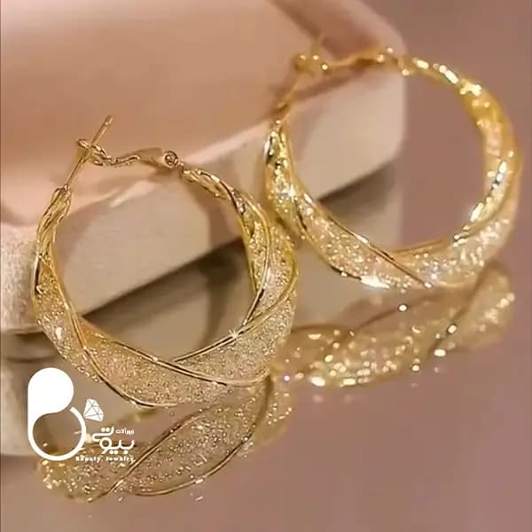 گوشواره کریستالی پیچی