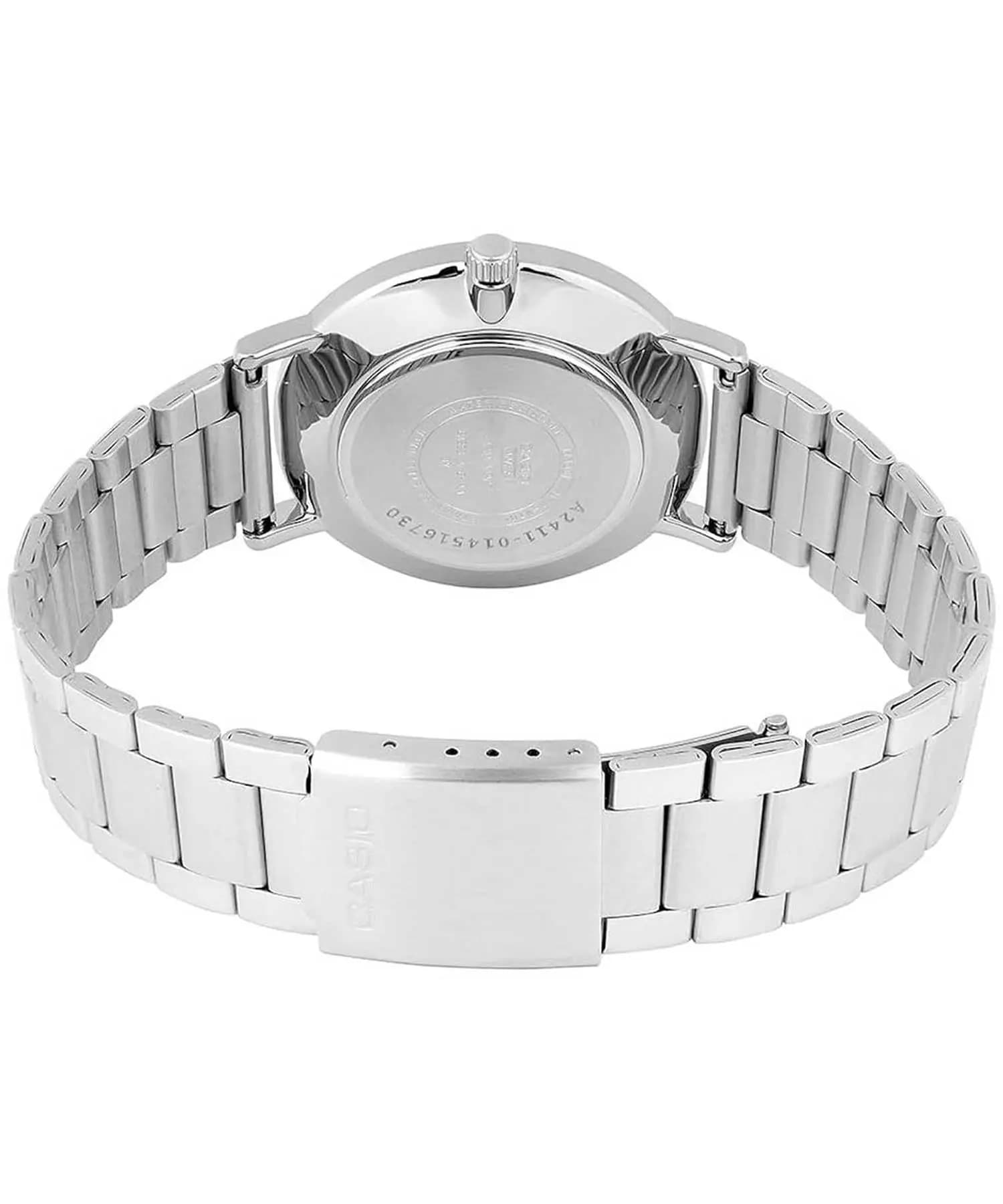 ساعت مچی مردانه کاسیو (Casio) مدل MTP-VT04D-1EDF (کلاسیک، تمام استیل، صفحه مشکی) — تصویر ۴