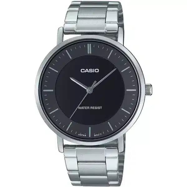 ساعت مچی مردانه کاسیو (Casio) مدل MTP-VT04D-1EDF (کلاسیک، تمام استیل، صفحه مشکی) — تصویر ۷