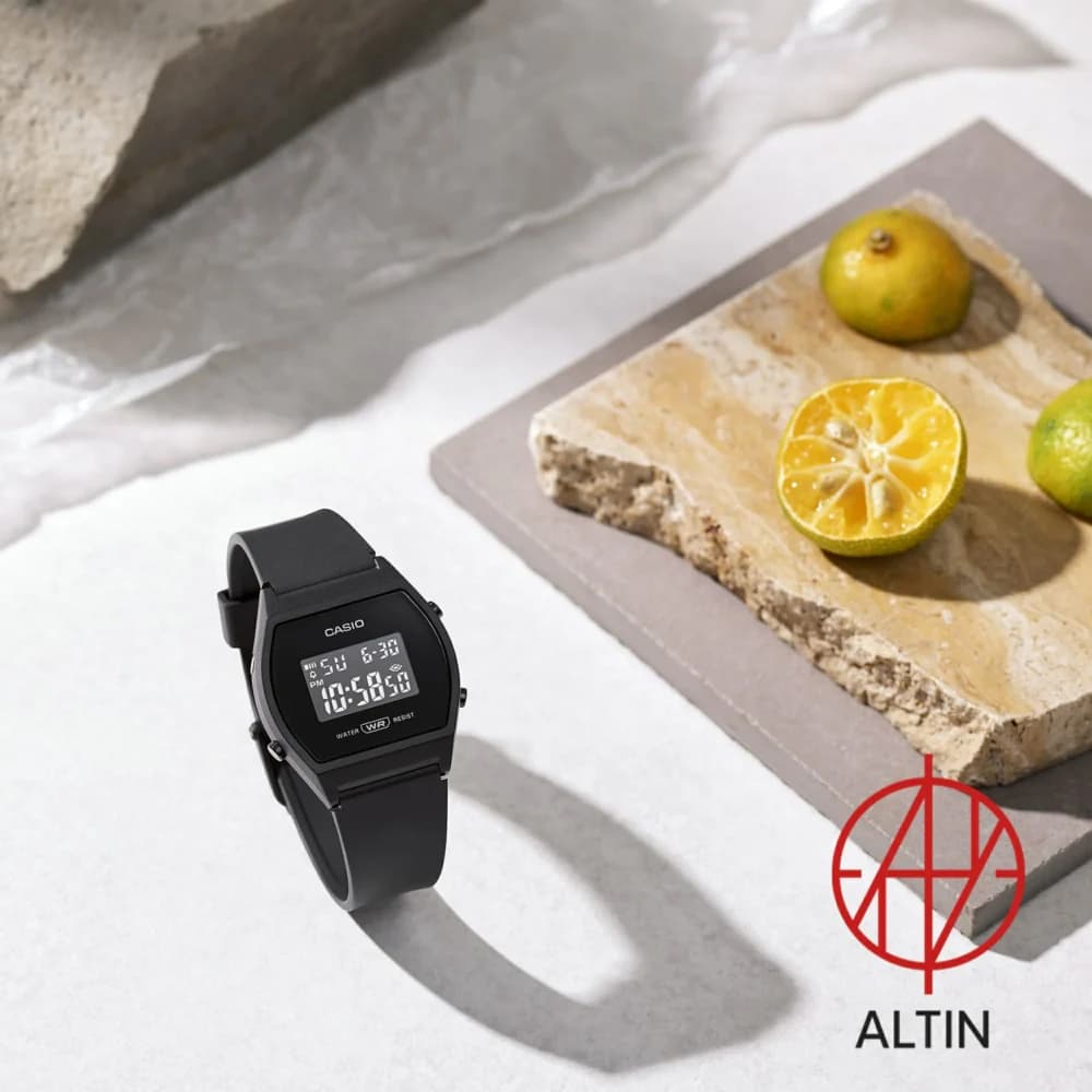 ساعت مچی دیجیتال کاسیو Casio مدل LW-204-1BDF اورجینال تمام مشکی (Black Out) — تصویر ۳
