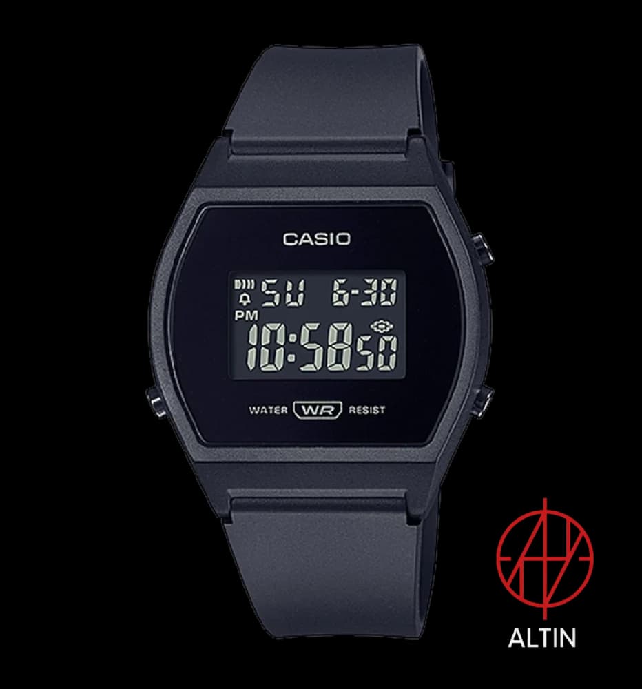 ساعت مچی دیجیتال کاسیو Casio مدل LW-204-1BDF اورجینال تمام مشکی (Black Out)