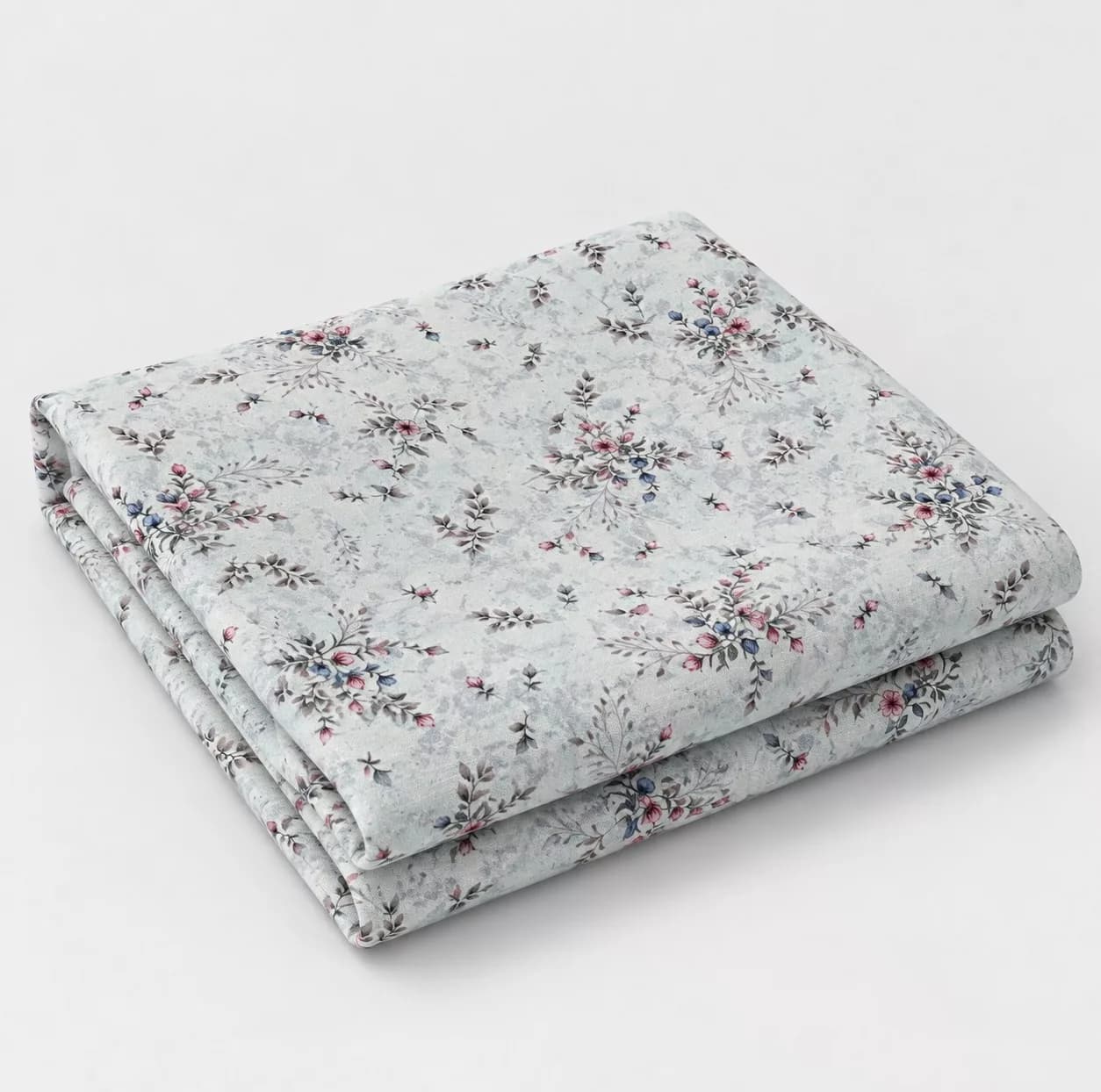 ملحفه نخی مدل کشدوز گلریز دو نفره سایز 180×200 سانتی متر