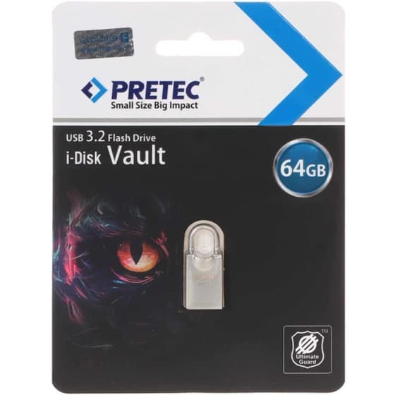 فلش مموری پرتک Pretec Vault ظرفیت 64 گیگابایت USB 3.2