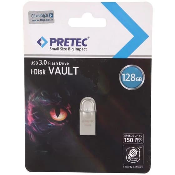 فلش مموری پرتک Pretec Vault ظرفیت 128 گیگابایت USB 3.2