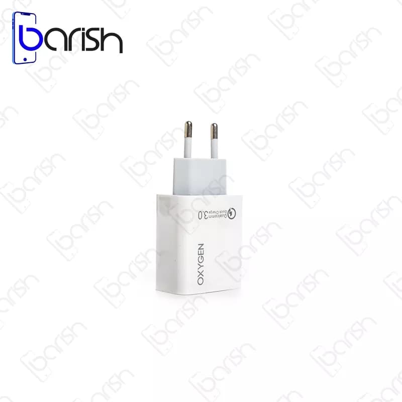 شارژر دیواری 18 واتی اکسیژن مدل CH5 همراه با کابل Type-C — تصویر ۲