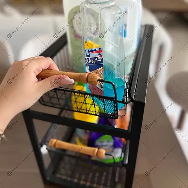 استند فلزی نظمدهنده آشپزخانه ۳ طبقه — تصویر ۳