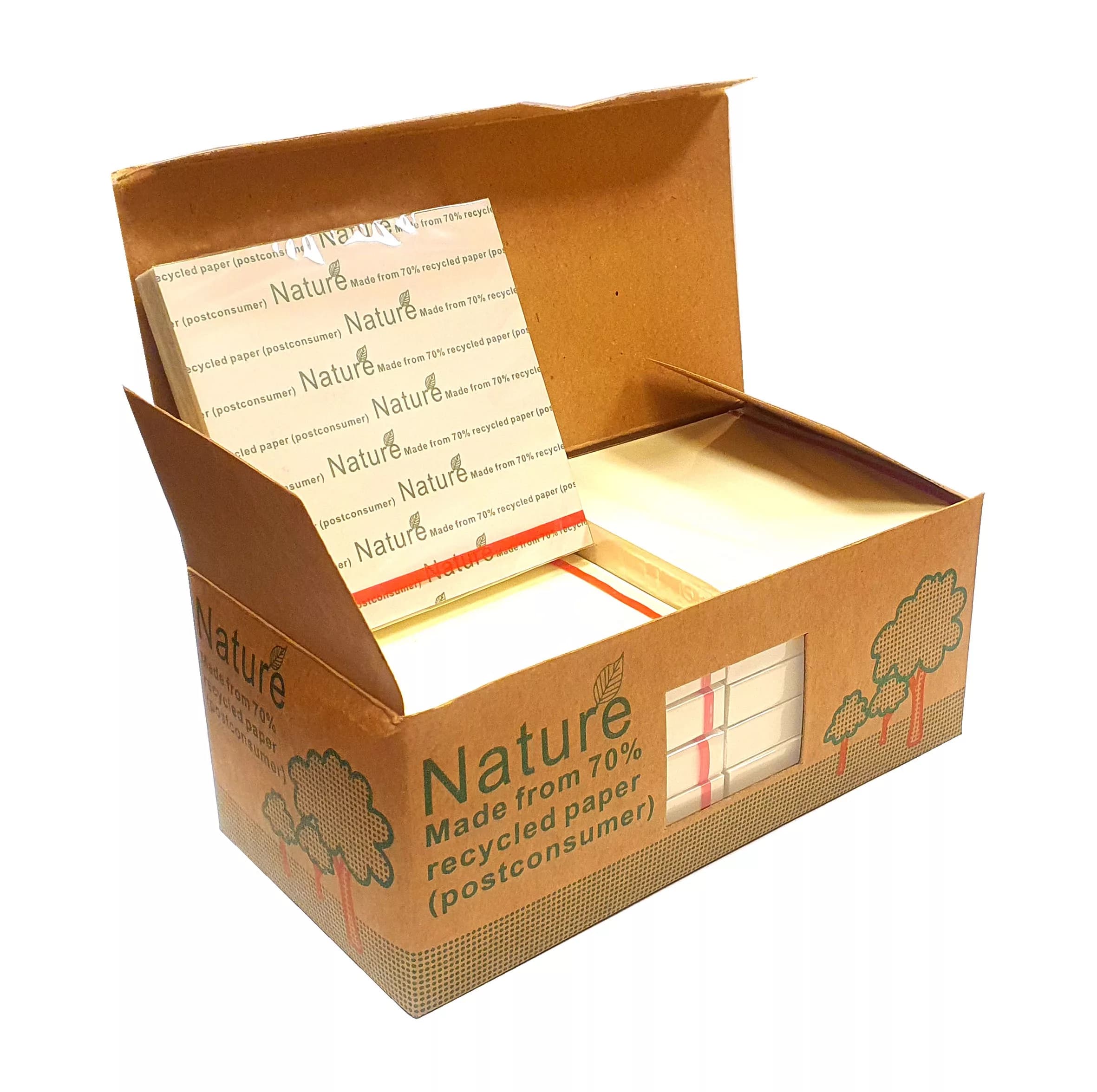 کاغذ یادداشت چسب دار نیچر مدل 1 سایز 7.5×7.5 سانتی متر بسته 12 عددی — تصویر ۳