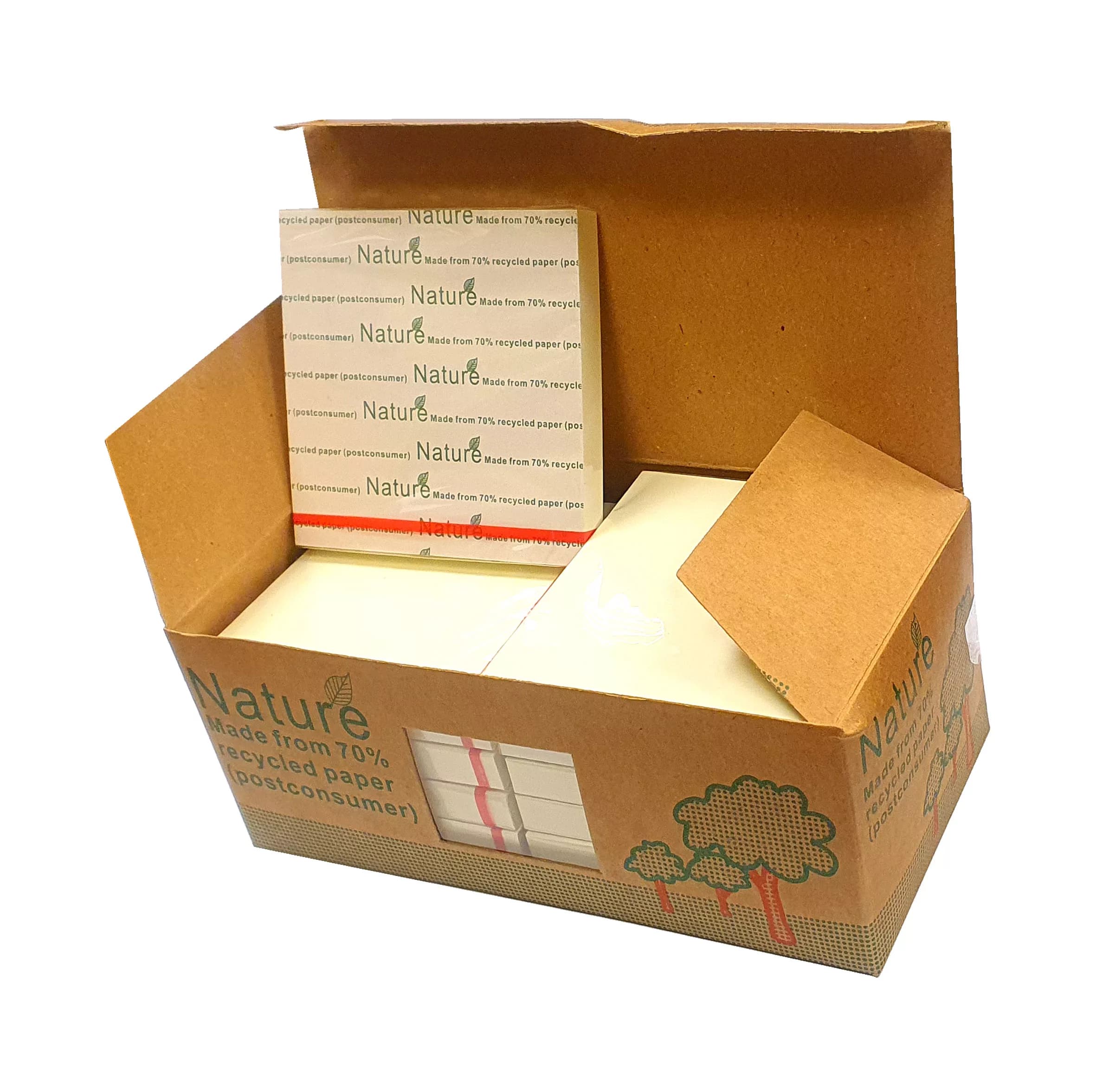 کاغذ یادداشت چسب دار نیچر مدل 1 سایز 7.5×7.5 سانتی متر بسته 12 عددی — تصویر ۲
