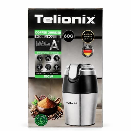 آسیاب قهوه و ادویه تلیونیکس Telionix مدل TCG4135 اورجینال