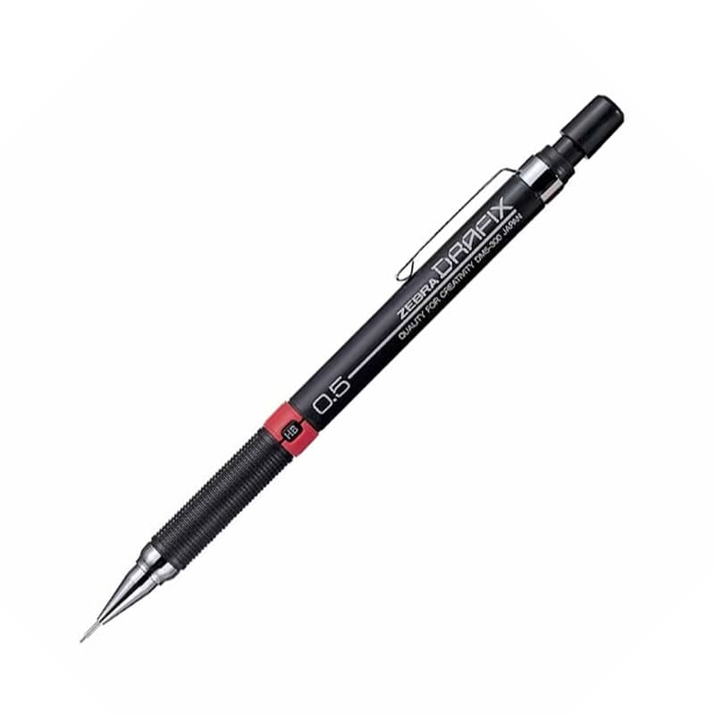 اتود بدنه مشکی درافیکس زبرا ZEBRA DRAFIX مغز 0.5mm کد DM5-300