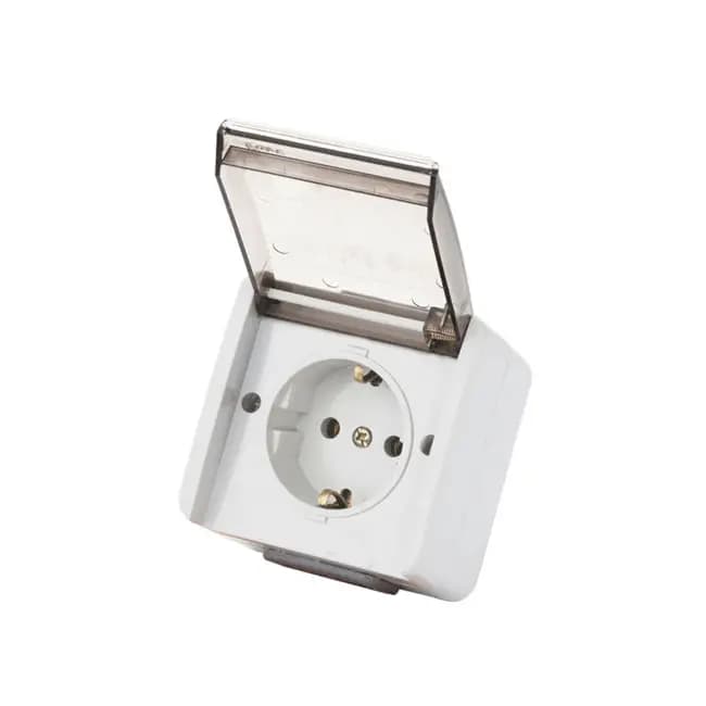 پریز بارانی روکار IP44 مدل آذین کد 2199 برند پارت الکتریک