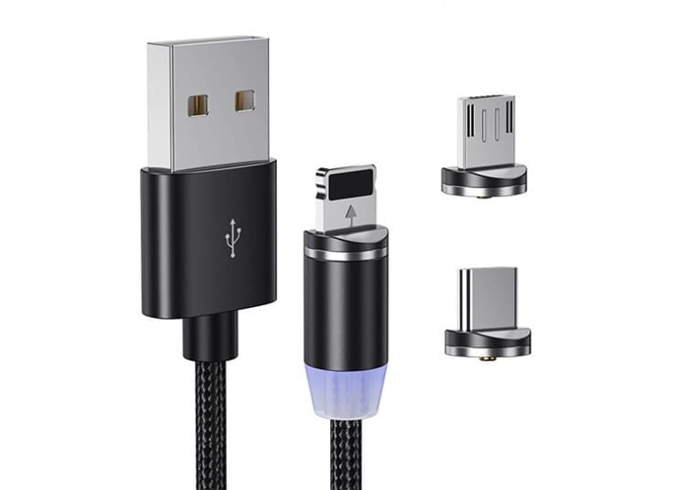 کابل شارژ مگنتی 3 کاره مدل X-CABLE — تصویر ۲
