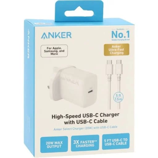شارژر دیواری 20 وات انکر مدل Anker B2347K21 با گارانتی ISTA — تصویر ۲