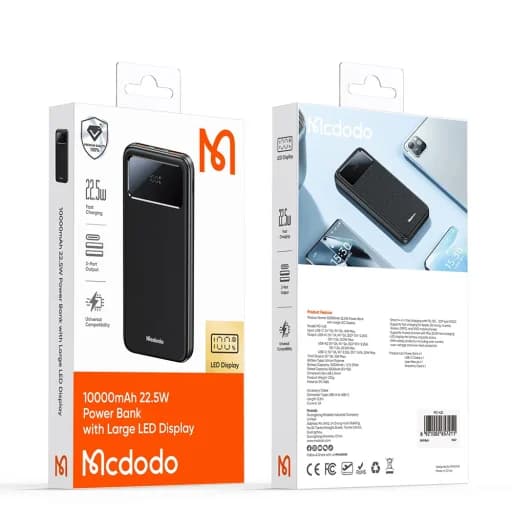 پاوربانک مک‌دودو مدل MC-422 ظرفیت ۱۰٬۰۰۰ میلی‌آمپر — تصویر ۲