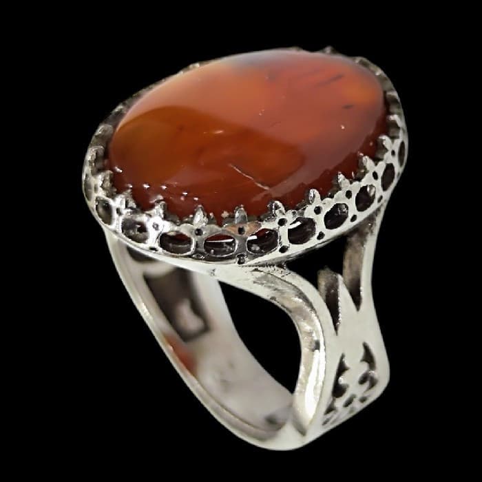 انگشتر الیاژی مردانه عقیق یمنی مدل کد ۷۷۶0