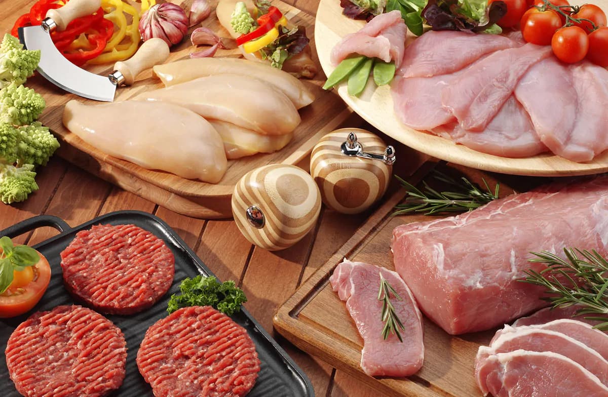 عکس استوک فیله مرغ و سبزیجات