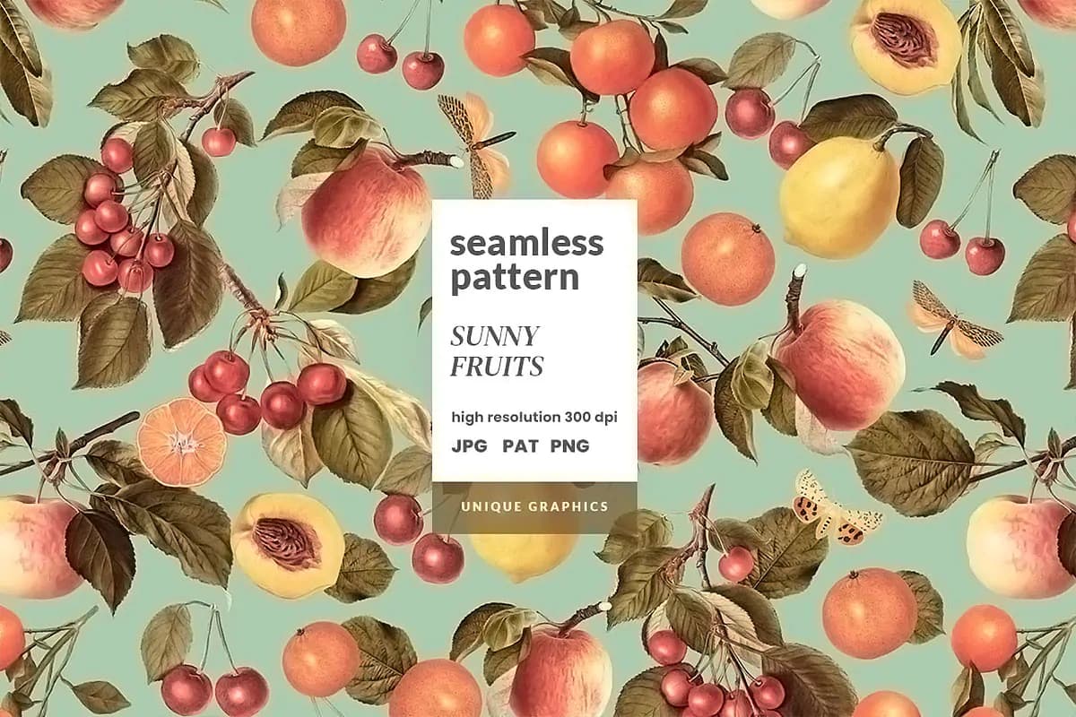 پترن میوه های تابستانی