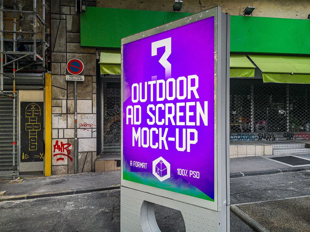 40 موکاپ بنر تبلیغاتی شهری محیطی Outdoor — تصویر ۵