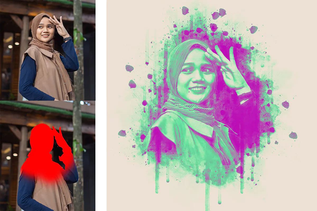 اکشن فتوشاپ افکت پوستر — تصویر ۷