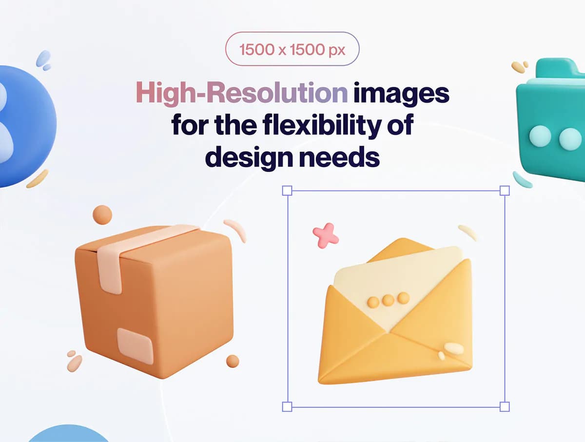20 آیکون رابط کاربری 3D — تصویر ۴