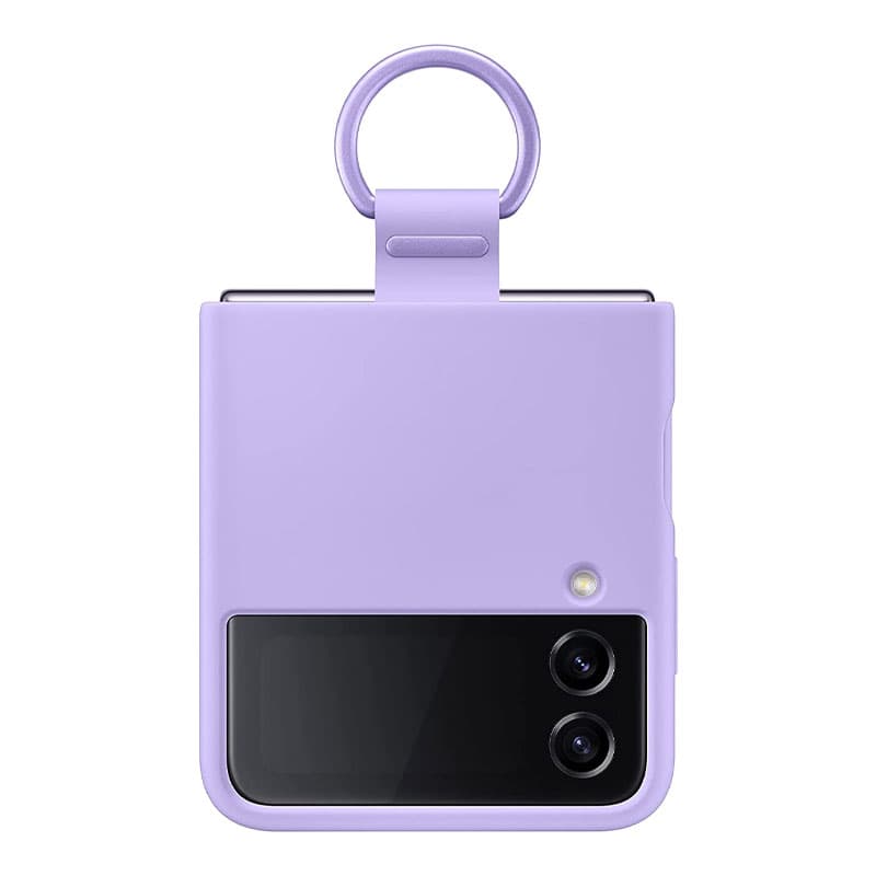 کاور سیلیکونی زد فلیپ 4 سامسونگ Galaxy Z Flip4 Silicone Cover with Ring — تصویر ۲