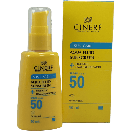 ضدآفتاب فلوئید سینره SPF 50 بی‌رنگ – سبک، مات‌کننده، کنترل‌کننده چربی برای پوست چرب