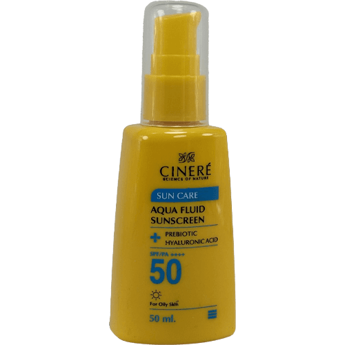 ضدآفتاب فلوئید سینره SPF 50 بیرنگ – سبک، ماتکننده، کنترلکننده چربی برای پوست چرب — تصویر ۲