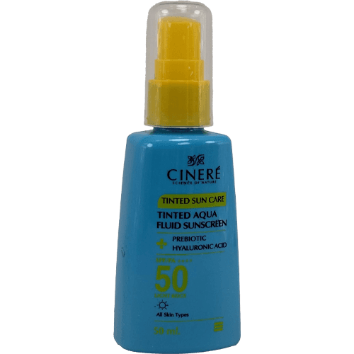 ضدآفتاب فلوئید رنگی سینره SPF 50 (بژ روشن) – پوشش طبیعی و محافظت عالی برای پوست چرب — تصویر ۲