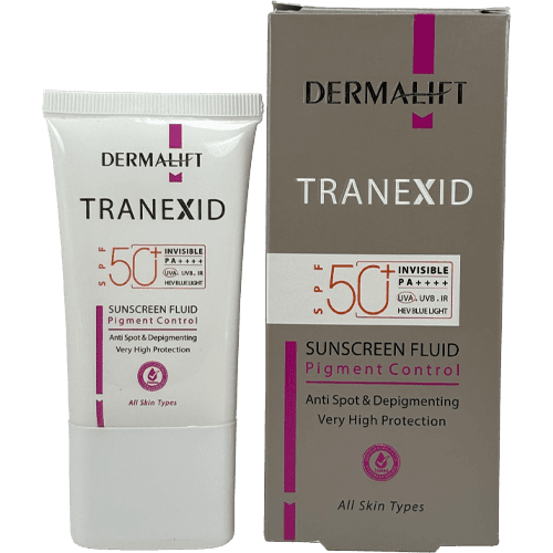 ضدآفتاب فلوئید درمالیفت Tranexid SPF 50 – روشن‌کننده و محافظ چندگانه برای انواع پوست