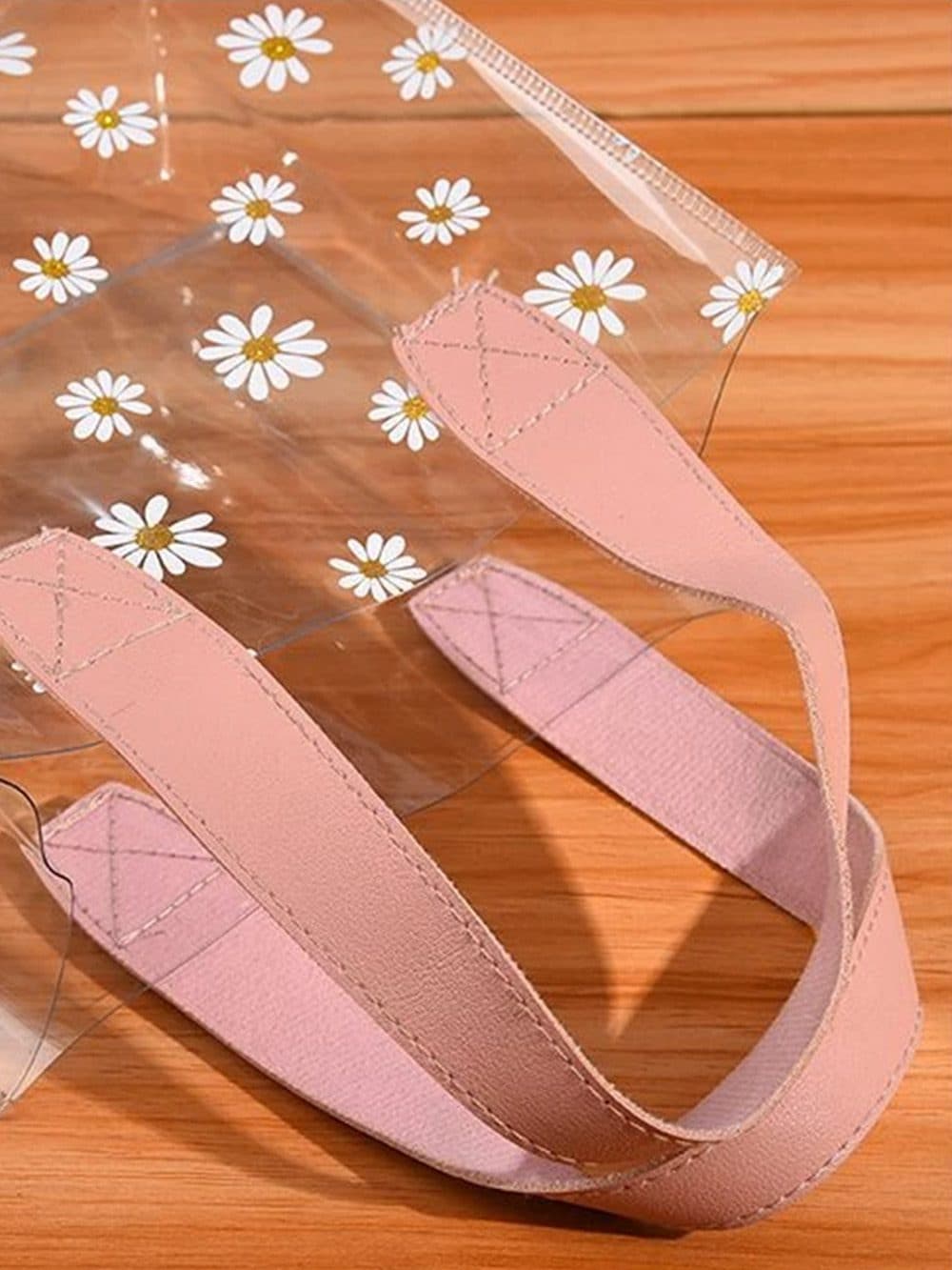 کیف شیشه ای استخری شفاف زنانه مناسب برای وسایل استخر شنا — تصویر ۷