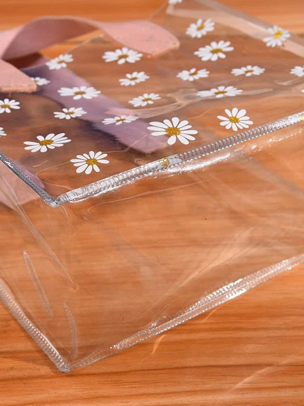 کیف شیشه ای استخری شفاف زنانه مناسب برای وسایل استخر شنا — تصویر ۸