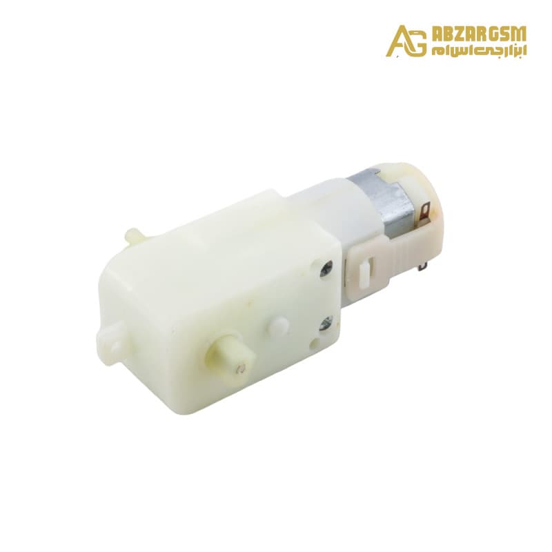 موتور گیربکس پلاستیکی TT دو طرفه Y1:48 53RPM سفید طرح A — تصویر ۴