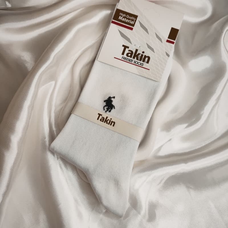 جوراب ساقدار مردانه Takin سفید