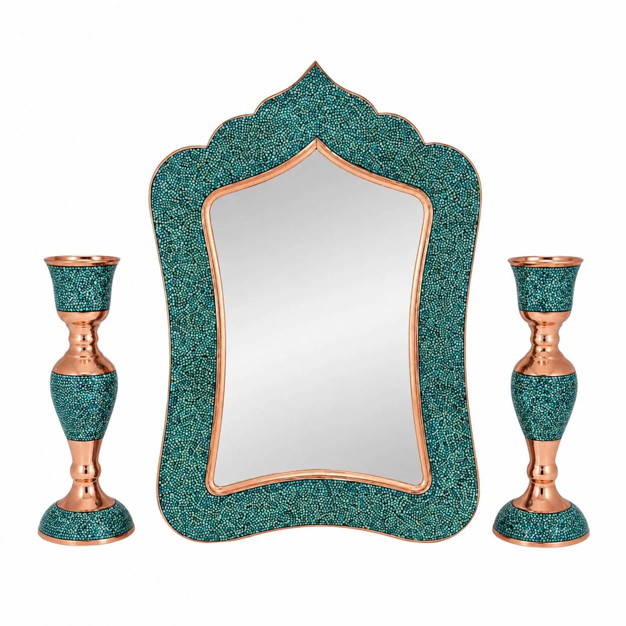 آینه و شمعدان فیروزه کوبی کد۵۰ — تصویر ۴