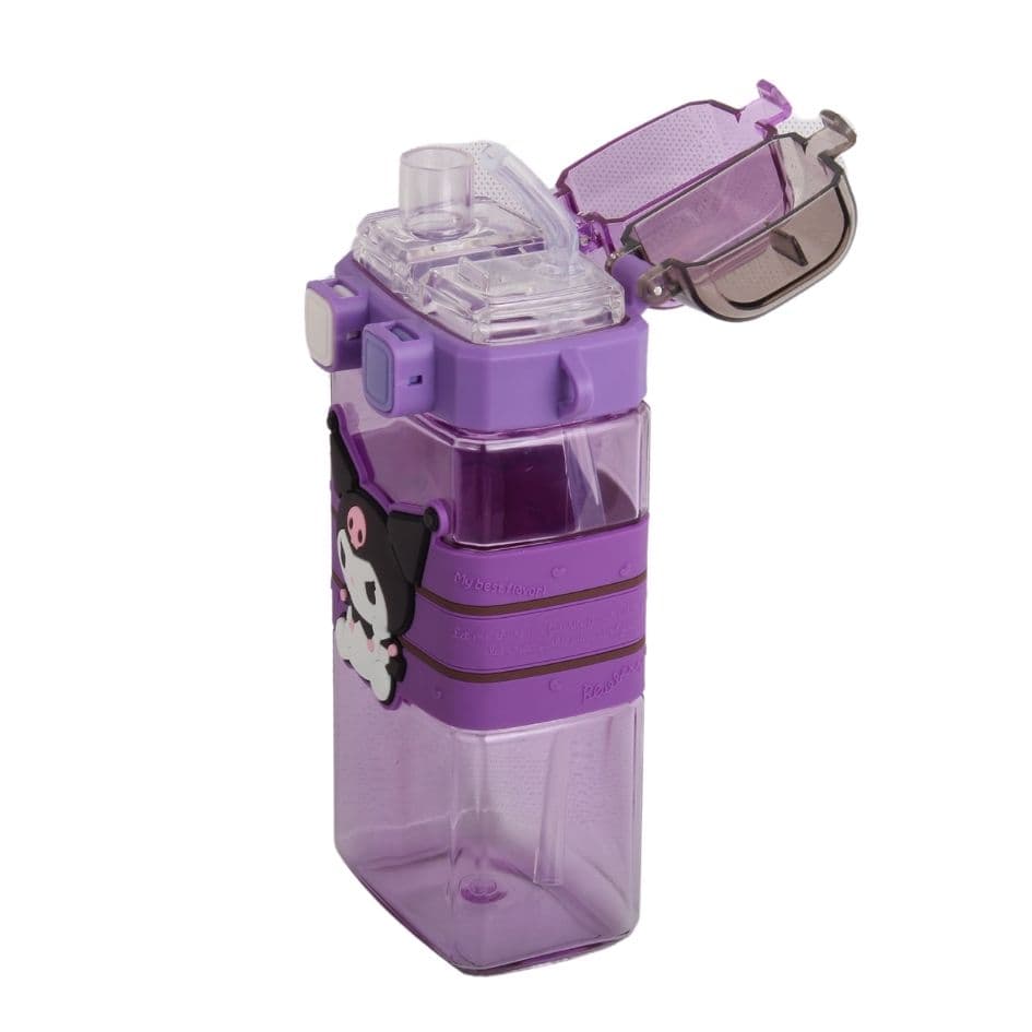 قمقمه دو حالته شفاف طرح کرومی مدل XO گنجایش 520ml کد 4124 — تصویر ۷