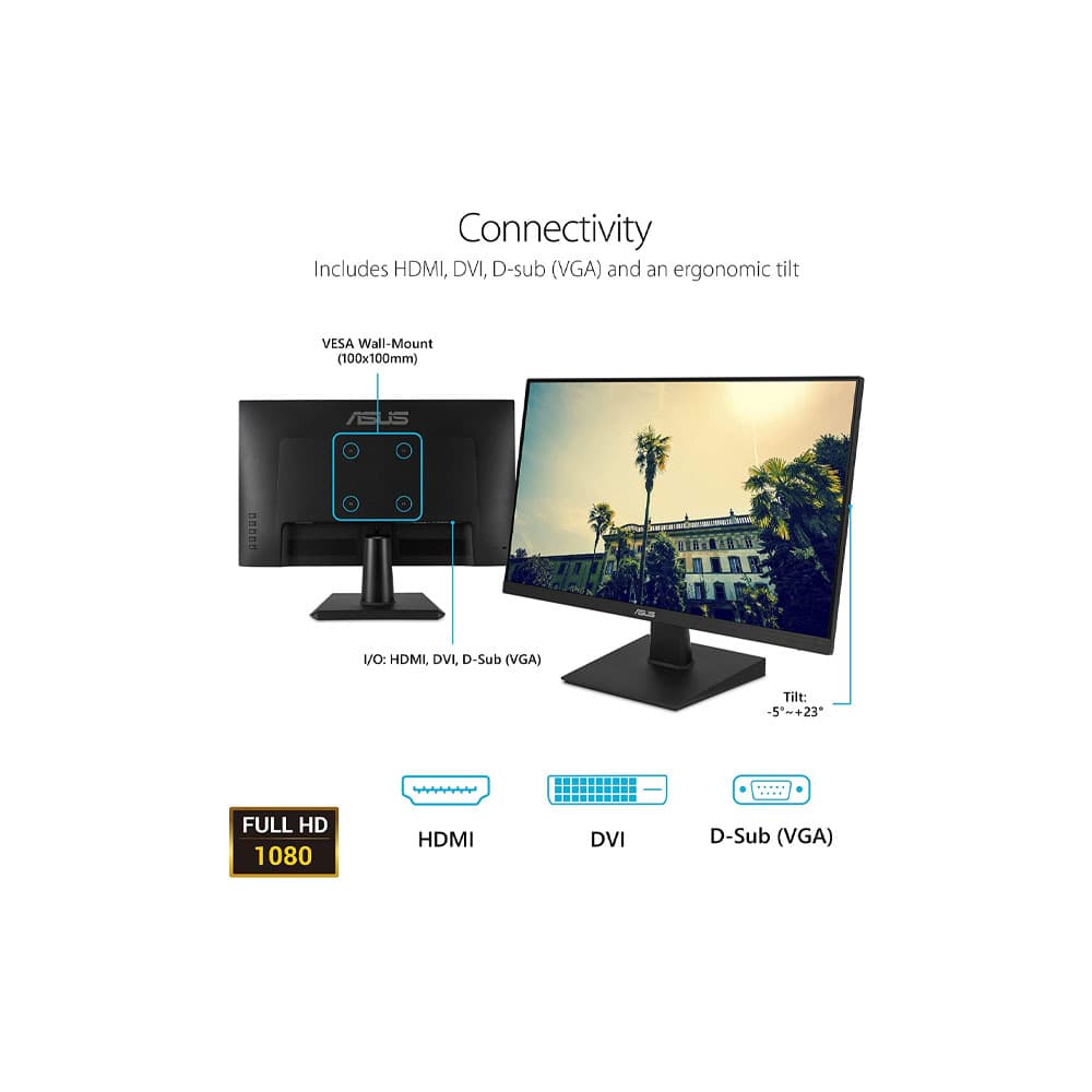 مانیتور 23.8 اینچ ایسوس ASUS monitor VA24EHE — تصویر ۳