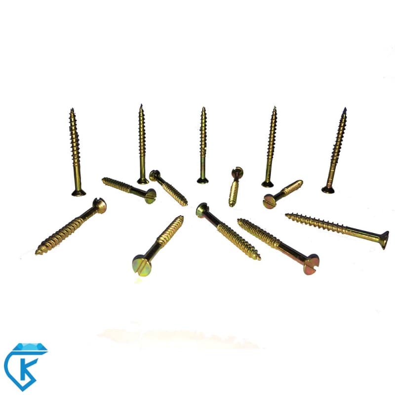 پیچ چوب طلایی 14*4 تخت