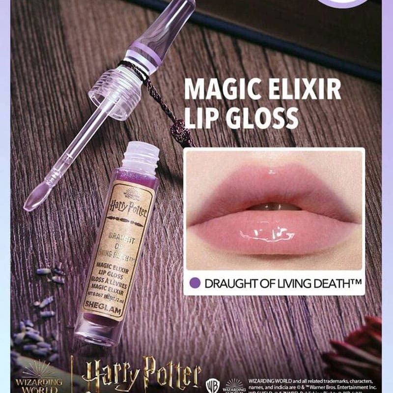 لیپ گلاس Magic Elixir شیگلم SHEGLAM مدل هری پاتر رنگ Draught of Living Death — تصویر ۲