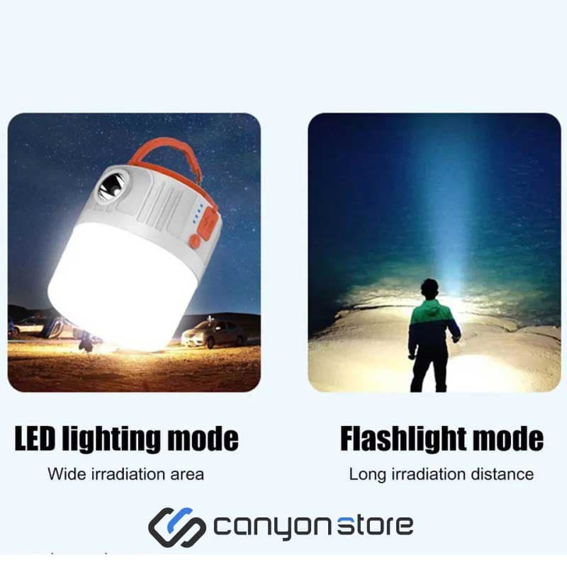 چراغ چادر شارژی خورشیدی – HS-V65-2 Camping Light — تصویر ۵